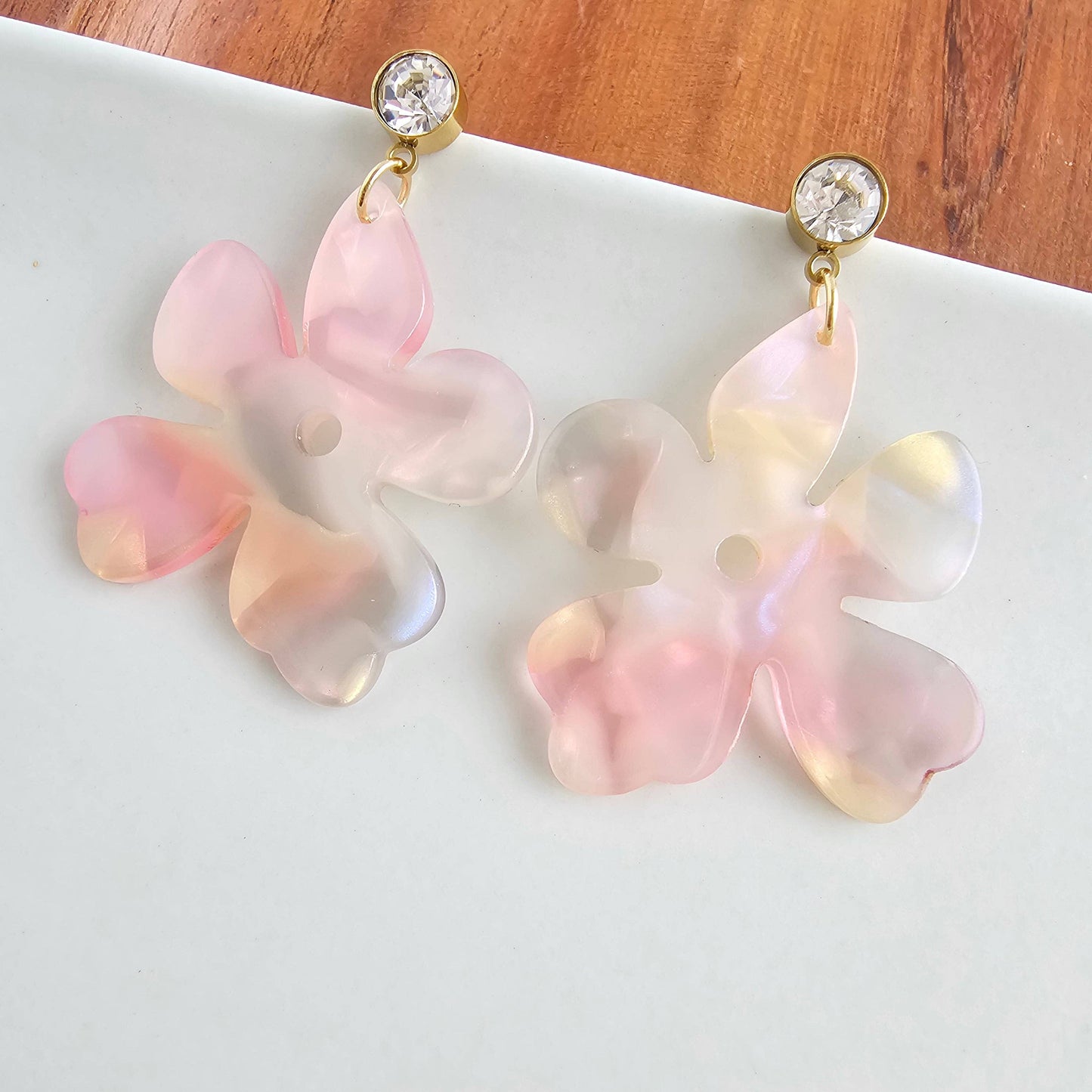 Spiffy & Splendid - Petunia Earrings - Spring Spritz // Flower Jewelry