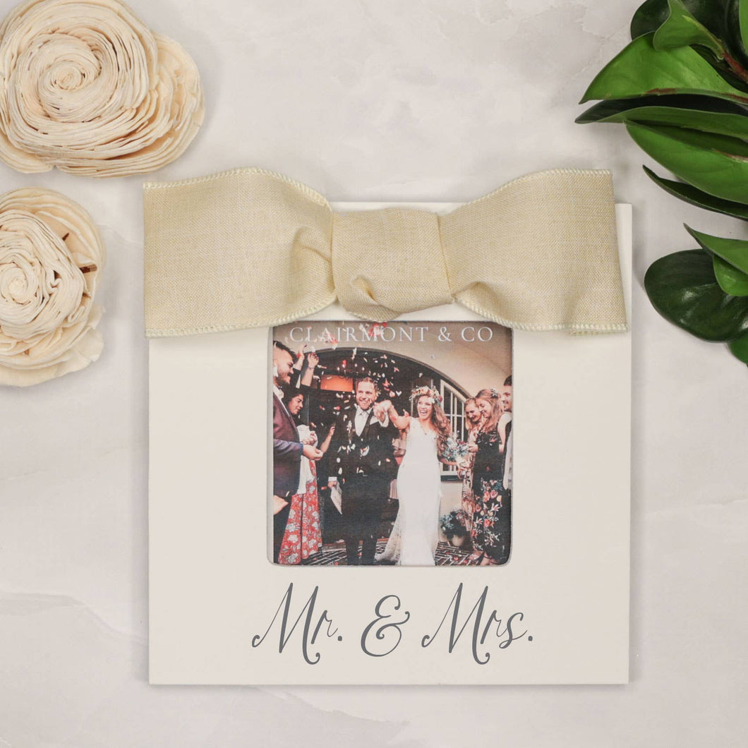 Clairmont & Co - Mr & Mrs Picture Frame, Wedding Gifts, Photo Frame, Mr & Mrs