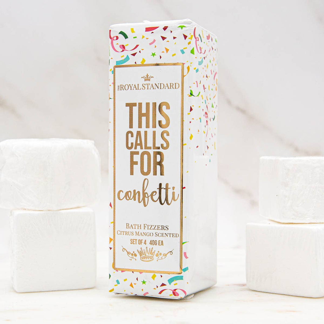 The Royal Standard - This Calls for Confetti Bath Fizzers   Citrus Mango Scented